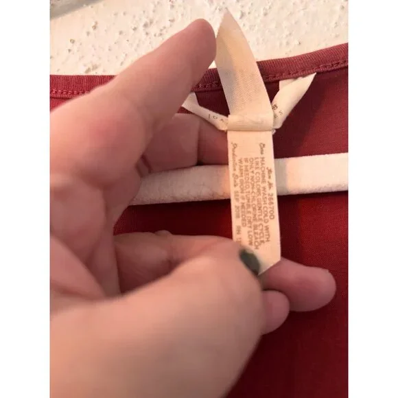 Matilda Jane Joanna Gaines Country Drive Maxi Dress Rust Red 3/4 Sleeve Pockets - Picture 6 of 12